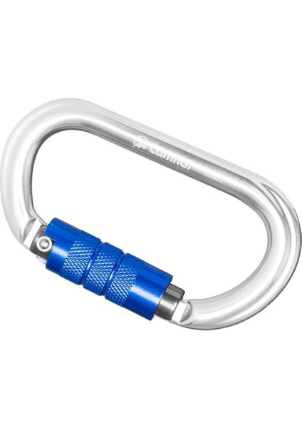 25KN Alüminyum Kaya Tırmanışı Güvenliği D Tipi Carabiner-Otomatik Kilit (Gümüş) Gümüş Oto (Yurt Dışından)