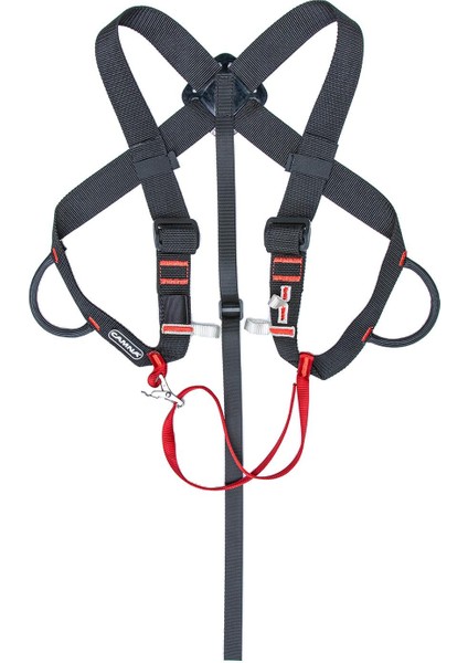 Kaya Tırmanma Emniyet Kemeri Yükselen Göğüs Sabit Kemer Caving Siyah Stil 2 (Yurt Dışından)