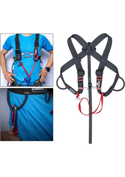 Kaya Tırmanma Emniyet Kemeri Yükselen Göğüs Sabit Kemer Caving Siyah Stil 2 (Yurt Dışından) fiyatları
