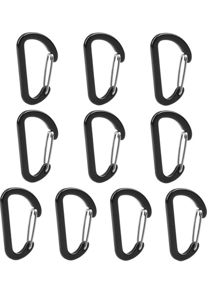 Carabiner Klipler D-Şekli Kamp Anahtarlık D-Ring Toka Ev Donanım 10 Adet (Yurt Dışından)