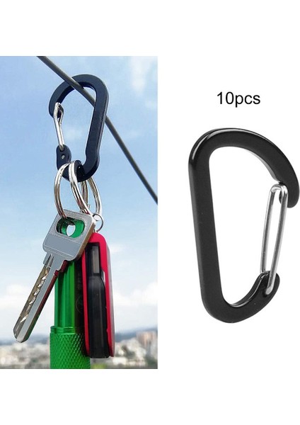 Carabiner Klipler D-Şekli Kamp Anahtarlık D-Ring Toka Ev Donanım 10 Adet (Yurt Dışından) indirimleri