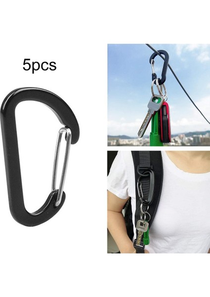 Carabiner Klipler D-Şekli Kamp Anahtarlık D-Ring Toka Ev Donanım 5 Adet (Yurt Dışından) fırsatları