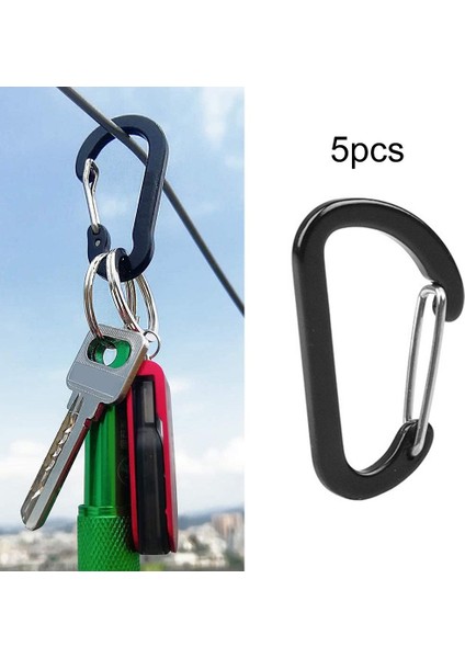 Carabiner Klipler D-Şekli Kamp Anahtarlık D-Ring Toka Ev Donanım 5 Adet (Yurt Dışından) indirimleri