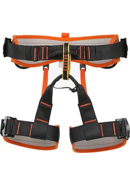 Açık Yarım Vücut Koşum Kaya Tırmanma Ağacı Rappelling Bel Kemerleri Turuncu L (Yurt Dışından)