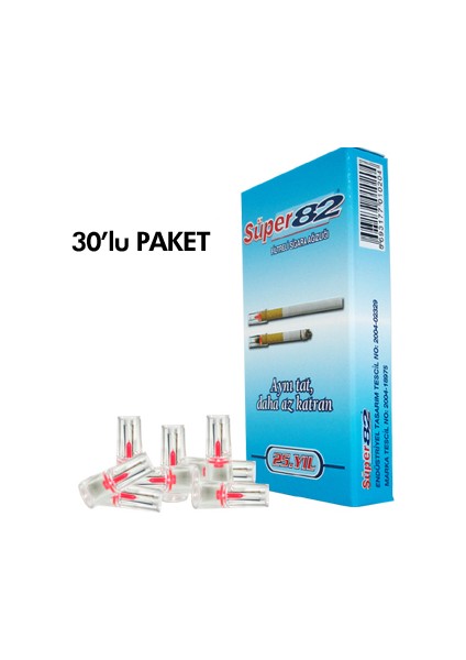 Süper 82 30 Lu Sigara Filtresi 9 Lu Paket 270 Adet Toplam