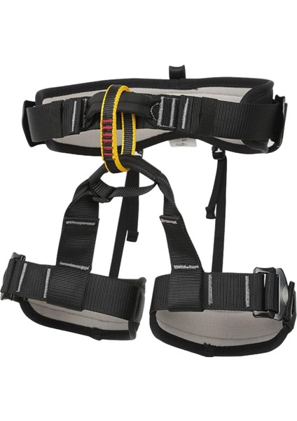 Açık Yarım Vücut Koşum Kaya Tırmanma Ağacı Rappelling Bel Kemeri Siyah L (Yurt Dışından)