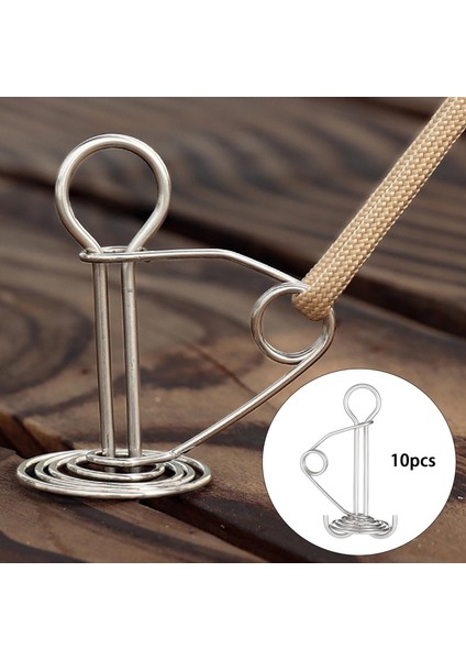 2 Adet 10 Pack Güverte Bağı Aşağı Peg Tente Çadırı Kazık Kablosu Ayarlayıcı Gerdirici Açık (Yurt Dışından) modelleri