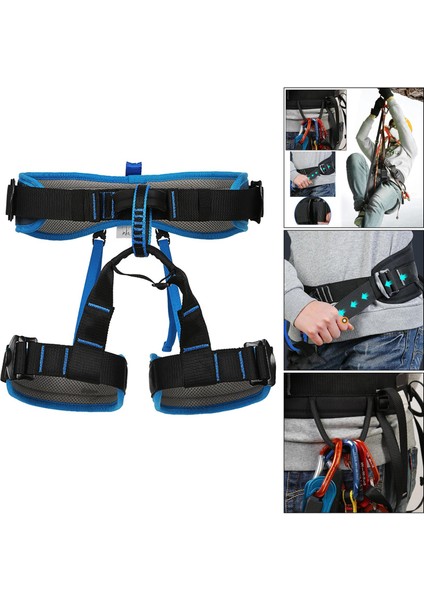 Koşum Emniyet Kemerleri Emniyet Kaya Tırmanma Rappelling Ekipman Koruyucu Mavi M (Yurt Dışından) fırsatları
