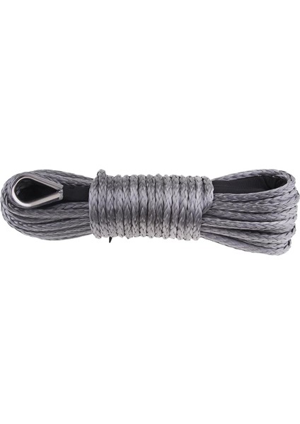 Strade Store 6mm x 15 M Sentetik Fiber Vinç Hattı Kablo Halatı Atv Utv Tekne Tamir Edilebilir Gri (Yurt Dışından)