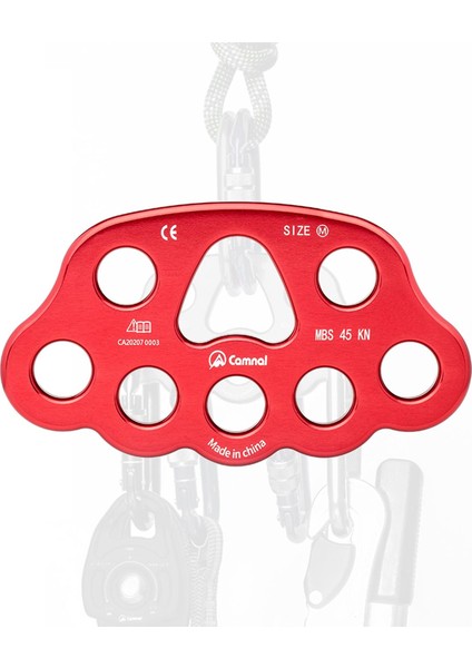 8 Delik Pençe Arma Plaka Kaya Tırmanışı Çok Ankraj Noktası Bağlayıcı Dişli Kırmızı (Yurt Dışından) fiyatları