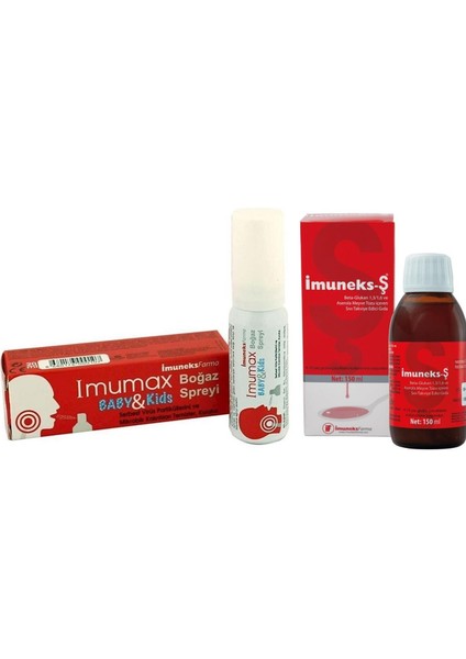 Şurup 150 Ml+Imumax Boğaz Spreyi 3+ Yaş 20 ml