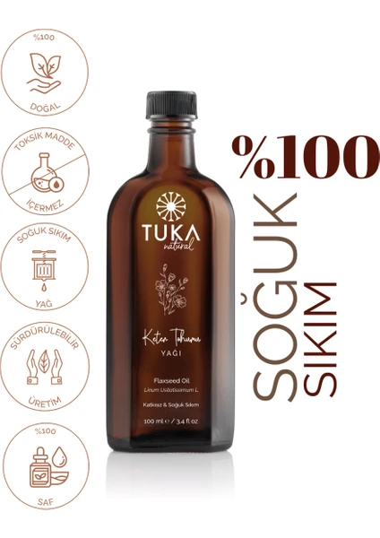 Tuka Natural Keten Tohumu Yağı 100 ml