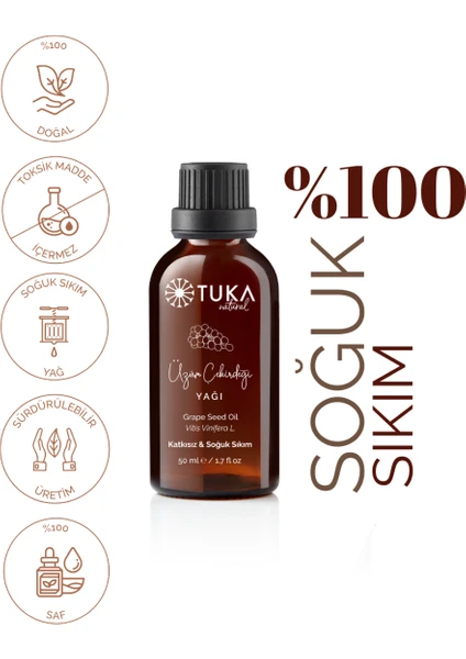 Tuka Natural Üzüm Çekirdeği Yağı 50 ml