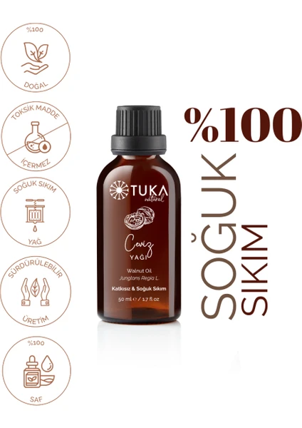 Tuka Natural Ceviz Yağ 50 ml