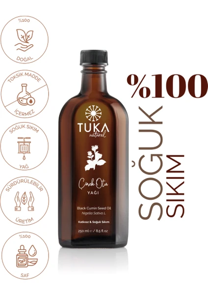 Tuka Natural Çörekotu Yağı 250 ml