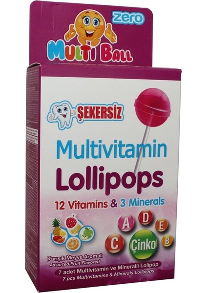 Şekersiz Multivatamin Lolipops