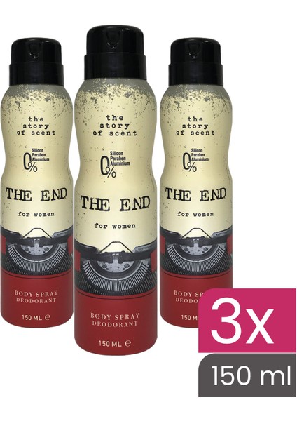 The End Kadın Deodorant 150 ml 3 Adet