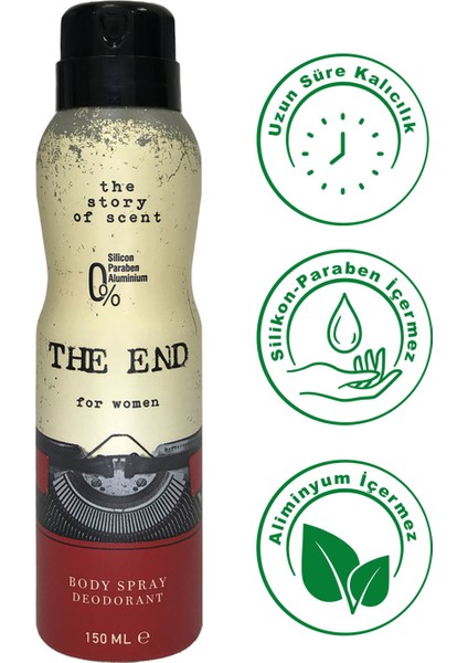 The End Kadın Deodorant 150 ml 3 Adet