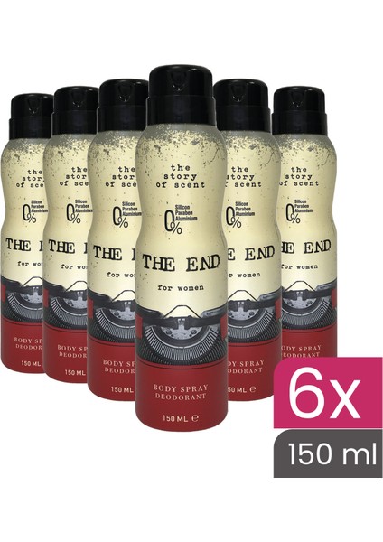 The End Kadın Deodorant 150 ml 6 Adet