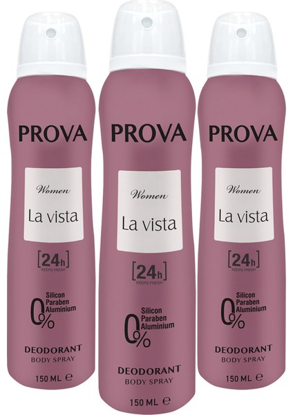 La Vista Kadın Deodorant 150 ml 3 Adet