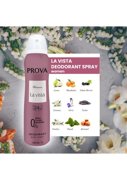 La Vista Kadın Deodorant 150 ml 3 Adet