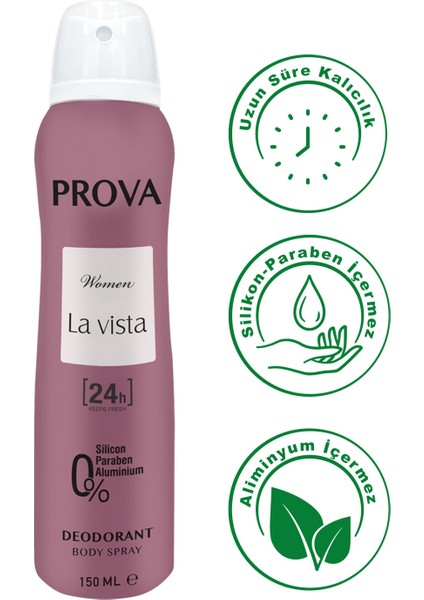 La Vista Kadın Deodorant 150 ml 3 Adet