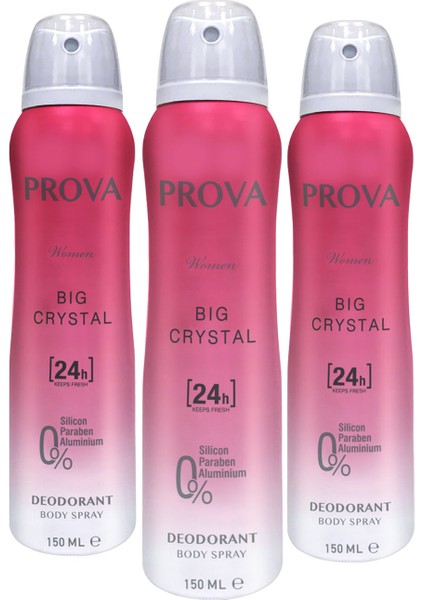 Big Crystal Kadın Deodorant 150 ml 3 Adet