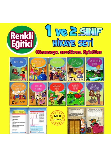 1. Sınıflar Için Okumayı Sevdiren 10'lu Kitap Seti