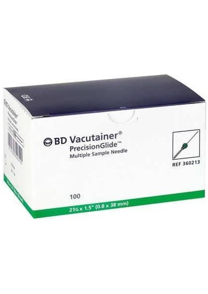 Vacuteiner Iğne Ucu Siyah 21G - 100 Adet - 2 Paket