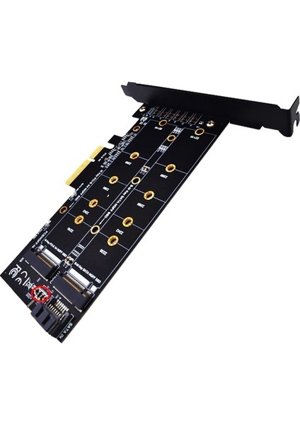 4898 M.2 Nvme M+B Key Ngff SSD To Pci-E 3.0 X4 Sata Çevirici Dönüştürücü Adaptör Kartı fiyatları