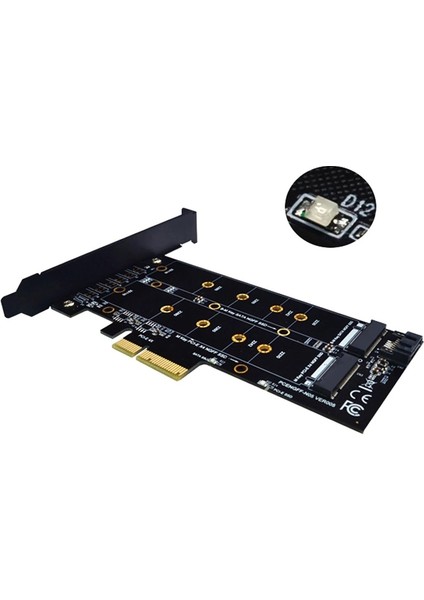 4898 M.2 Nvme M+B Key Ngff SSD To Pci-E 3.0 X4 Sata Çevirici Dönüştürücü Adaptör Kartı modelleri