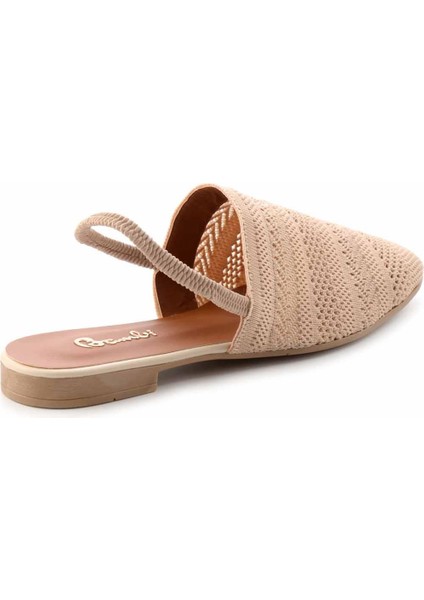 Bej Triko Kadın Sandalet K058912021