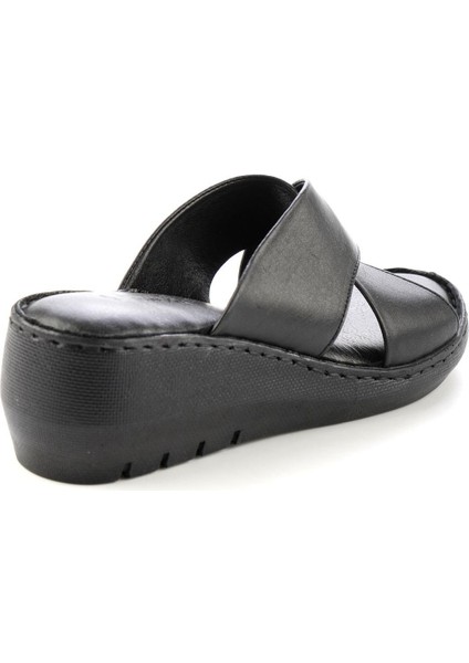 Siyah Leather Kadın Terlik K045290601 fırsatları