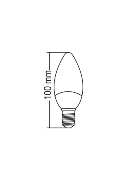 7W E14 LED Ampul Beyaz