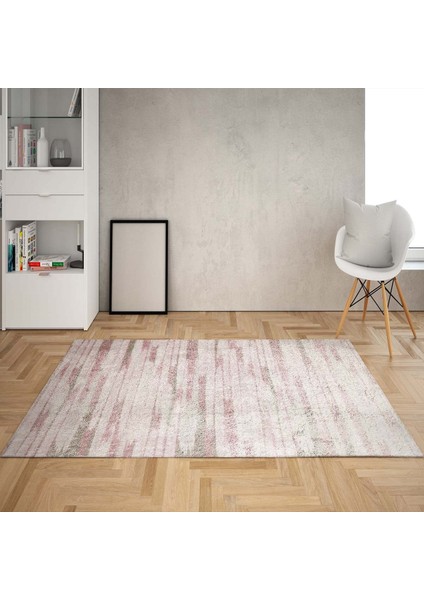 Renkli Geçişli Şerit Dijital Baskı Yıkanabilir Kaymaz Taban Modern Salon Halı ve Yolluk
