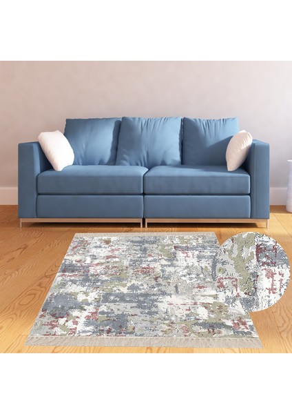 Batik Desenli Renk Geçişli Dijital Baskı Yıkanabilir Kaymaz Taban Salon Halısı ve Yolluk