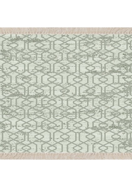 Geometrik Desenli Dijital Baskı Yıkanabilir Kaymaz Taban Modern Kilim Desen Salon Halı (Bej) fiyatları