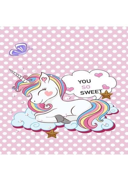 Unicorn Desenli Dijital Baskı Yıkanabilir Kaymaz Taban Çocuk Odası Halısı fiyatları