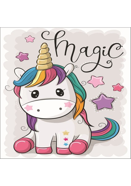 Unicorn At Desenli Halı Dijital Baskı Yıkanabilir Kaymaz Taban Çocuk Odası Halısı fiyatları