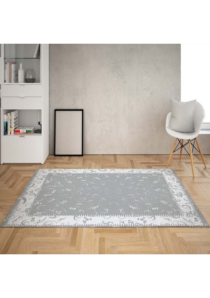 Geometrik Desenler Dijital Baskı Yıkanabilir Kaymaz Taban Leke Tutmaz Salon Halısı ve Yolluk