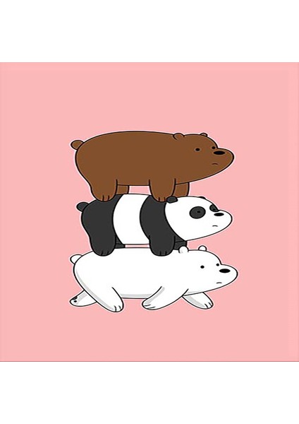 Panda Ayı Animal Desenli Dijital Baskılı Kaymaz Taban Çocuk Odası Halısı