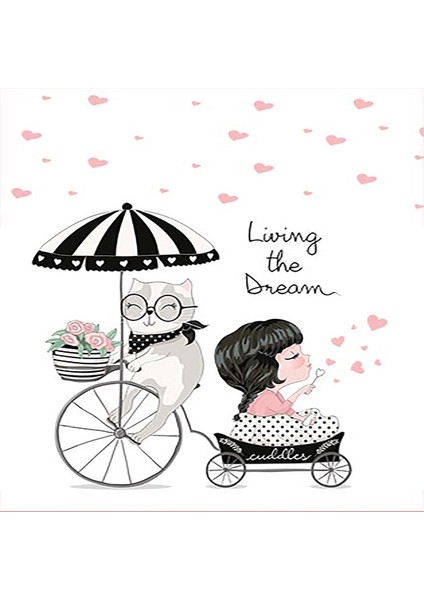 Kedi ve Küçük Kız Dijital Baskı Yıkanabilir Kaymaz Taban Leke Tutmaz Kedili Çocuk Odası Halısı fiyatları