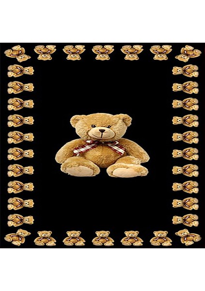 Ayıcıklı Ayı Desenli Halı Dijital Baskı Yıkanabilir Kaymaz Taban Çocuk Odası Halısı fiyatları