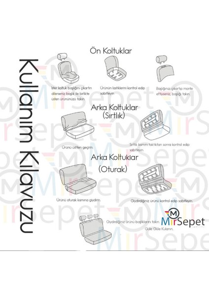 Oto Koltuk Kılıfı Penye Full Araç Set modelleri
