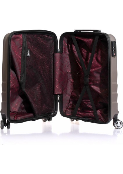 Pıerre Cardın 04PC1100-03-VZ Vizon Unisex Kabin Boy Bavul fırsatları