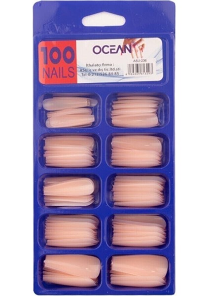 Balerin 100LÜ Takma Tırnak (Kesilebilir, Törpülenebilir, Oje Sürülebilir)