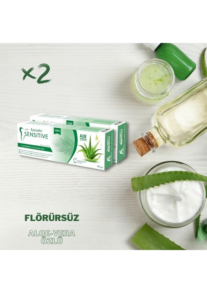 2'li Aloevera Flörürsüz