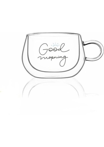 Bardak Kupa Cam 280ML Double Mornıng 13802 DGTICARET-8000000001099