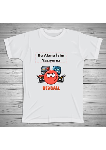 Red Ball Tshirt , Isim Yazılabilir Kişiye Özel Tshirt fiyatları