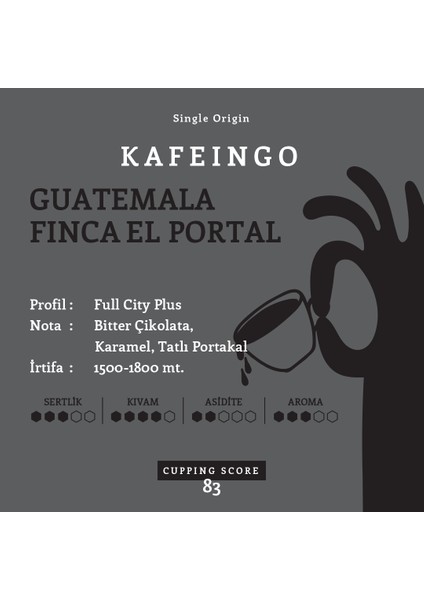 - Çekirdek Kahve - Guatemala Antigua 250 gr